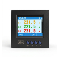 Medidor de Energía Industrial de Alta Precisión Clase 0.5, 5A, Monofásico/Trifásico, Sistema Inteligente de Monitoreo de Energía con Pantalla TFT a Color