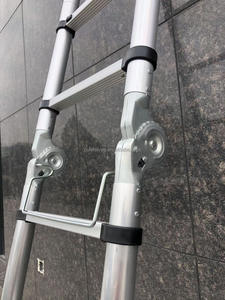 <span class=keywords><strong>Échelle</strong></span> <span class=keywords><strong>télescopique</strong></span> pliable en aluminium de 5 m, <span class=keywords><strong>échelle</strong></span> <span class=keywords><strong>télescopique</strong></span> double pliable en alliage d'aluminium moderne pour l'utilisation d'outils - Product Image 5