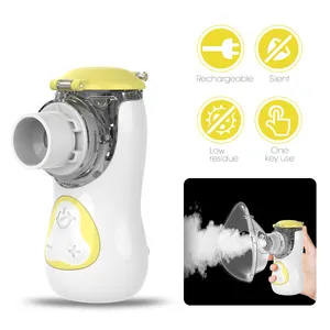 Frequency mesh nebulizer with nebulization adjustable inhaler medication device with two modes Feellife spray device
