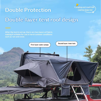 Grande tente de toit à ouverture latérale pour camping tout-terrain, chambre mobile pour voyages et excursions en pleine nature