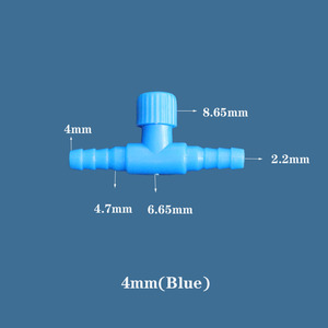 Válvula reguladora de Control de <span class=keywords><strong>flujo</strong></span> de línea de aire de acuario al por mayor de fábrica para conector ajustable de Gas de superficie lisa de 4mm - Product Image 2
