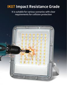 Projecteur LED extérieur 3 CCT sélectionnables (3000K/4000K/6000K) étanche IP65 pour montage mural, jardin - Stock distributeur en gros - Product Image 4