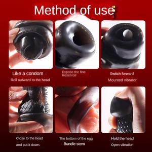 Juego de dientes de lobo dragón TPE de alta calidad para crecimiento y agrandamiento del pene, juguete sexual para adultos para hombres - Product Image 5