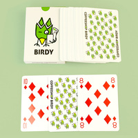 Cartes à Jouer Personnalisées Écologiques en Plastique sur le Thème des Oiseaux avec Emballage Personnalisé pour Cadeaux Promotionnels Familiaux |   Collection d'oiseaux artistiques