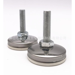 Junyuewei <b>Adjustable</b> Foot Pad 50mm M8 M10 Stainless Steel Chair <b>Leg</b> Support Furniture <b>Height</b> Adjustment Injection Molding Modern - Product Image 4