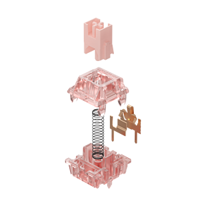 Interrupteur de clavier mécanique <span class=keywords><strong>GATERON</strong></span> INK V2 rose, emballage de vente au détail, 35 par boîte, linéaire, force de 50 g, personnalisable, bricolage, 5 broches - Product Image 2