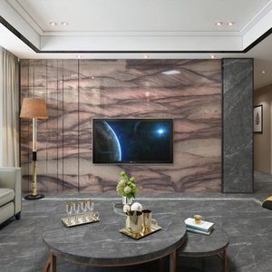 SH STONE Solution de projet en pierre naturelle de luxe Carreaux de marbre de sol Design mural Dalles de quartzite Colinas rouges polies - Product Image 4