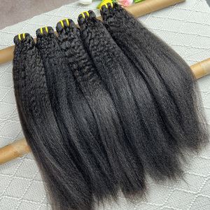 ผมแท้เวอร์จินเกรด 12A แบบเป็นมัด  ผมเวียดนาม  จัดเรียงเกล็ดผม  แบบ Afro Kinky Straight  แบบต่อผม  ไม่ผ่านการแปรรูป - Product Image 3