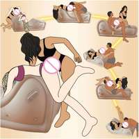 섹스 가구 PVC 하트 모양 풍선 쿠션 자동 에어 펌프 BDSM 용품 커플 체위 다기능 소파