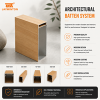 Lames de bardage extérieur en aluminium grain de bois Premium 150x50, aspect bois, pour façade, origine Australie