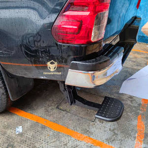 Bordo posteriore di t-step della raccolta per Navara NP300 2016 + Ranger T6 T7 T8 hilux revo 2021 d-max barra di punto d'acciaio ritrattabile del piede - Product Image 6