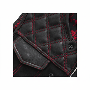 Chaleco deportivo para hombre, chaleco de invierno de cuero para exteriores de alta calidad a la moda para motocicleta en estilo personalizado, Chaleco de piel de vaca para motociclistas - Product Image 1