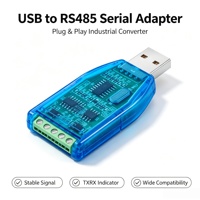 USB'den RS485'e Seri Dönüştürücü Adaptör Endüstriyel Modül TX RX PLC Sensörü için LED Göstergesi Modbus İletişimi