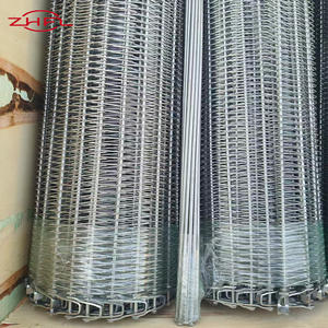 ลูกกลิ้งสายพานลำเลียงแบบตาข่ายลวดเหล็กชุบโครเมียมแข็ง  ผ้าลวดทอธรรมดา PVC เกรดอาหาร  แบบตัดได้หลากหลายรูปแบบ - Product Image 2