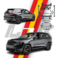 Untuk Jeep Grand Cherokee 2014-2021 WK2 Upgrade ke Body Kit SRT8 2022 dengan Lampu Depan LED Berkualitas Tinggi OEM, Aksesoris Mobil Bumper