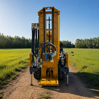 Petite foreuse de puits d'eau portable sur chenilles pour forage de roche dure jusqu'à 300 m, moteur diesel 65 kW, marque ZHIZUAN, garantie 1 an