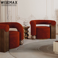 Chaise Longue d'Appoint de Luxe Rétro Moderne WISEMAX Furniture, Fauteuil de Salon Contemporain avec Accoudoir pour Salon