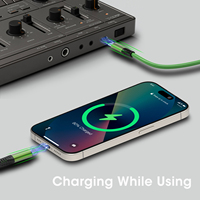 Cable OTG Lightning a USB C para Micrófono y Streaming, Cable Decodificador DAC Digital Compatible con Amplificador de Auriculares para iPhone