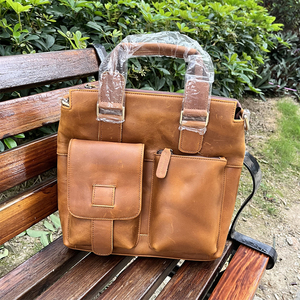 <span class=keywords><strong>Borsa</strong></span> a Tracolla <span class=keywords><strong>Vintage</strong></span> in Vera <span class=keywords><strong>Pelle</strong></span> Crazy Horse per Uomo - Product Image 6