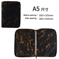 Porte-documents moderne en cuir PU avec logo personnalisé, fermeture éclair, organiseur, porte-stylo, porte-cartes, classeur pour carnet, cadeaux de bienvenue pour les bureaux d'entreprise