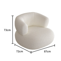 Sofá Chesterfield Moderno, Redondo, Inflable, Ajustable, de Tela, para Sala de Estar, Muebles para el Hogar