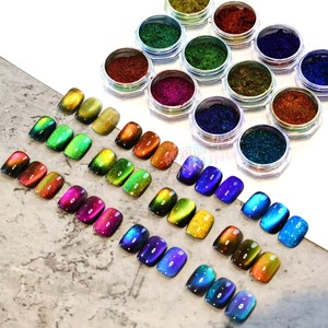 Polvo de Pigmento Magnético Efecto Ojo de Gato Multicolor Camaleón Interstellar Neón para Uñas, No Tóxico, Vegano, Ecológico, Muestra Gratis - Product Image 4