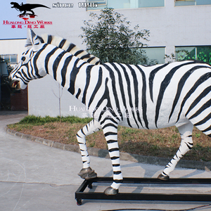 <span class=keywords><strong>Parque</strong></span> zoológico Artificial decorativa estatuas de animales vida tamaño Animatronic Animal cebra - Product Image 6