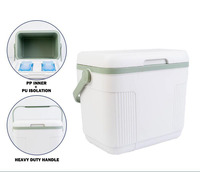 Mini réfrigérateur portable, glacière, boîte à glace 10L, glacières portables, glacière rigide en PU pour la pêche, la nourriture