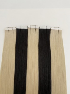 Extensiones de Cabello Humano Virgen con Cinta Adhesiva, 24 Pulgadas, Ondulado Natural, Cabello Remy de Doble Trama para Dropshipping 2025 - Product Image 3