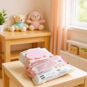 Stain removal and disinfection, cross-border baby wipes, 75cm long, extra-large size, for wiping oil stains on hands and mouth, - Product Image 1