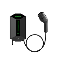 Chargeur de voiture électrique mural haute efficacité avec voyant lumineux, version Bluetooth et Wi-Fi, 230V 22KW TYPE 2/TYPE 1/GB/T