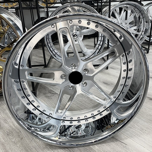 Cerchi Forgiati in 2 o 3 Pezzi da 18 19 20 22 24 26 Pollici in Alluminio 6061-T6 per Bentley Bentayga, Maybach, Rolls-Royce, BENZ, BMW X7, AUDI Cinque - Product Image 2