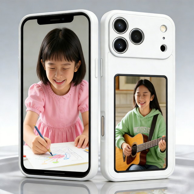 Customized Electronic Ink 4-color 4.0-inch Screen Smart Protective case NFC Shockproof TPU+PC Material Cartoon Character Design