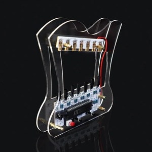 Kit <span class=keywords><strong>Piano</strong></span> elektronik Laser DIY HU-013, 7 pemutar timbangan musik solder proyek latihan Laser pemancar penerima fotoresistor