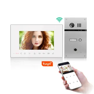 Smart acesso controle porta sino sistema vídeo campainha telefone IP intercomunicador inter transferência chamadas com cartão e impressão digital