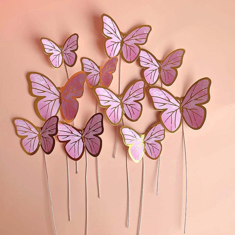 ผีเสื้อสีชมพู10ชิ้น03