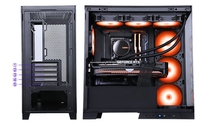 Nouveau boîtier transparent latéral MATX ITX boîtier PC Interface d'e/s amovible prend en charge le boîtier PC de jeu refroidi à l'eau de 360mm