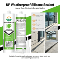 Scellant en silicone neutre transparent à haute transmissivité, adhésif en silicone RTV imperméable pour garde-corps et escaliers en verre sans cadre