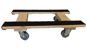 Chariot en bois de style H, capacité de chargement de 1200 lb, roulettes Colson de 3.5 po - Product Image 2