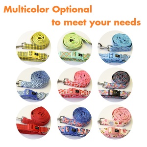 Personalizado de nylon impermeable arneses <span class=keywords><strong>flexi</strong></span> formación mano libre perro Correa y collar de perro con hebilla de metal - Product Image 6