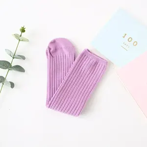 Transaction privée chaussettes hautes pour enfants enfants bébé coton couleur bonbon bas longues jambières chaussettes mignonnes pour fille Y - Product Image 3