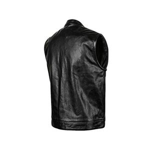 Dernier modèle de gilets de course taille XL gilets en cuir de vachette noir respirant décontracté Motocross motard gilet de moto vente en gros - Product Image 2