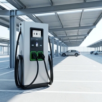 Borne de Recharge Routière 180 kW CCS2 GTB, Chargeur Rapide DC Commercial Extérieur sur Pied IP54 avec RFID et Prise en Charge OCPP 1.6J