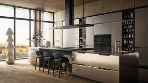 Mueble de Cocina Moderno con Diseño de Panel MDF y Superficie Fácil de Limpiar para Proyectos de Renovación del Hogar - Product Image 1