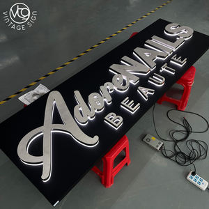 Illuminated <strong>Signpost</strong> Acrylic Brightness Backlit Led Letter Advertising Back Lit Stainless Steel Sign With High Quality - Product Image 3