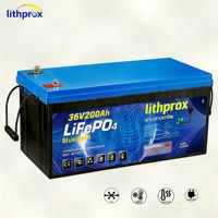 Batterie de manutention 36V 200AH à cellules LFP de qualité A, sans entretien, à sortie stable pour véhicules à guidage automatique, CE MSDS IP67