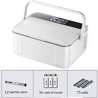 Réfrigérateur portable électrique pour insuline, avec écran LCD, alarme, USB, batterie 13600 mAh, pour voyage, camping, camping-car, voiture, hôtel (France)