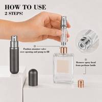 Atomizador de Perfume Recargable de Viaje de 5 ml con Fondo de Aluminio y Color Personalizado del Fabricante