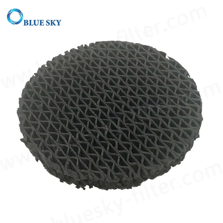 Round Black Carbon Dust Porous Filter Paper Based Corrugating Medium Corrugated Paper Air Filter Replacement for Air Purifier