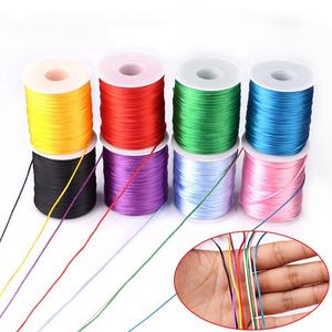 Cordon en polyester ciré de 1 mm, corde tressée imperméable, fil à perler pour bracelet, collier, bijoux, fabrication artisanale DIY, <span class=keywords><strong>macramé</strong></span>, sacs, chaussures - Product Image 1